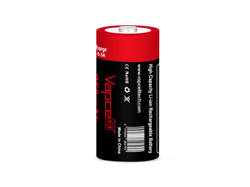 Vapcell Li-Ion Akku 16340 P1609B (CR123) 3.6V 950mAh - USB-C - 1 Stück – Bild 2