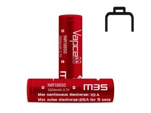 Vapcell Li-Ion Akku 18650 M35 3.7V 3500mAh 10A / 25A - 2 Stück (RadioMaster)