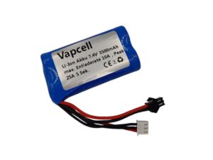 Vapcell Li-Ion Akku 18650 M35 - 2S / 7.4V, 3500mAh -JST-SM 2-Pin