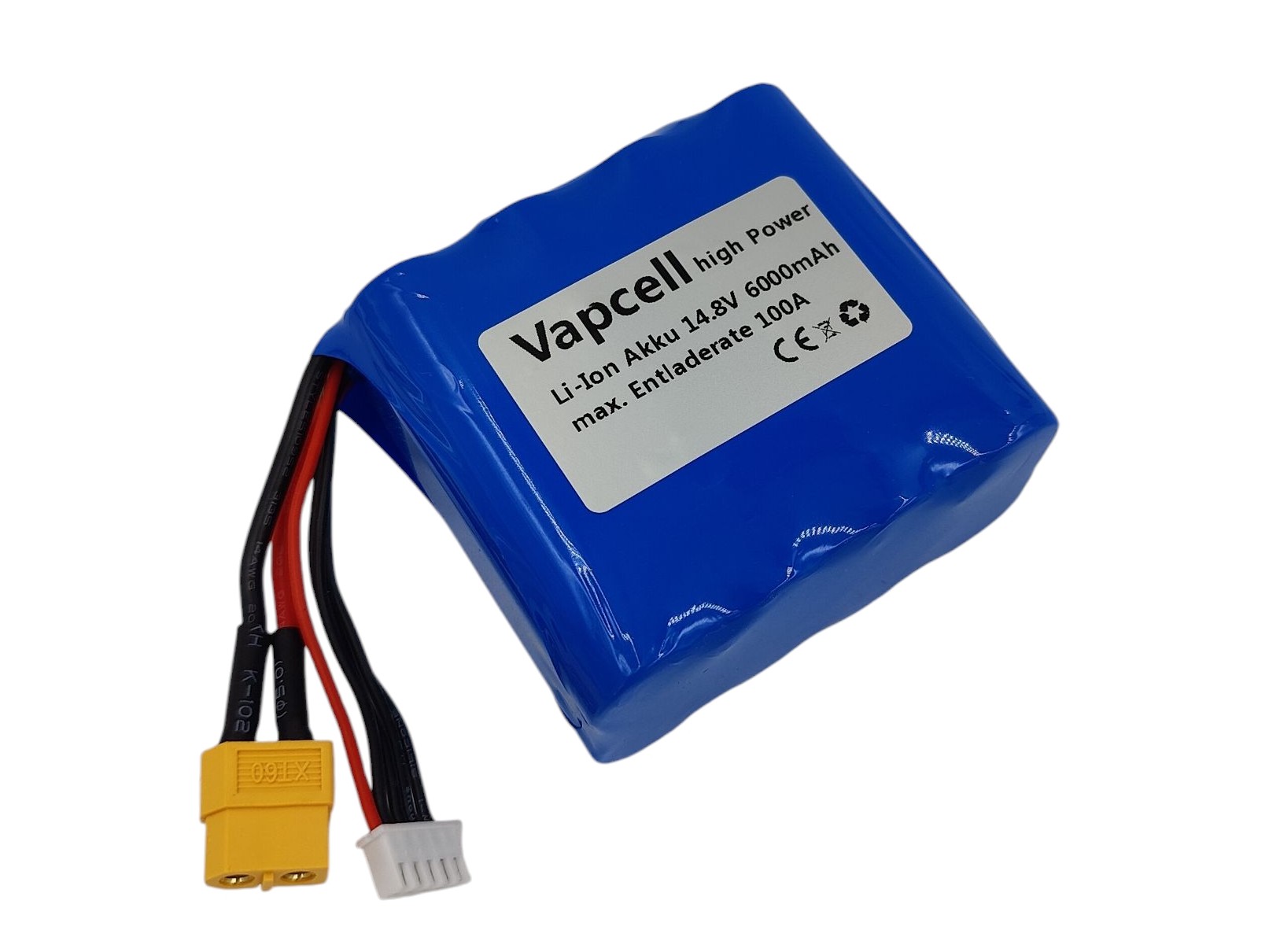 Vapcell Li-Ion Akku High Power 18650 - 4S / 14.8V, 6000mAh 100A - XT60 – Bild 2
