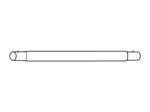 HEBU-Tent Ersatzteil Stange Nummer 2 zu 3m + 4m Zelten - 1865mm