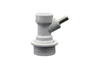 Premium Ball-Lock Anschluss Trennkupplung Barb (Grau - Gas / NC-CO2)