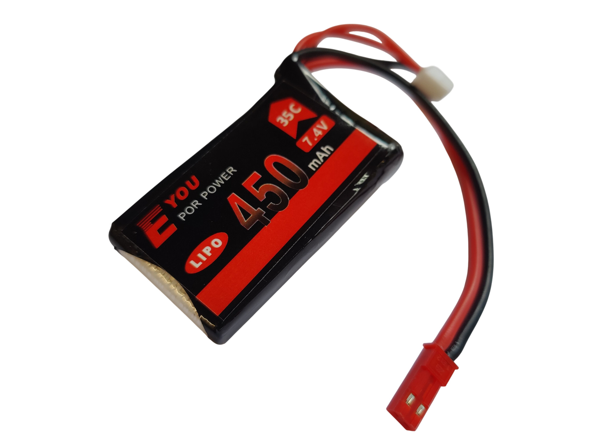 EYOU - LiPo Akku 2S / 7.4V, 450mAh, 35C - JST – Bild 2
