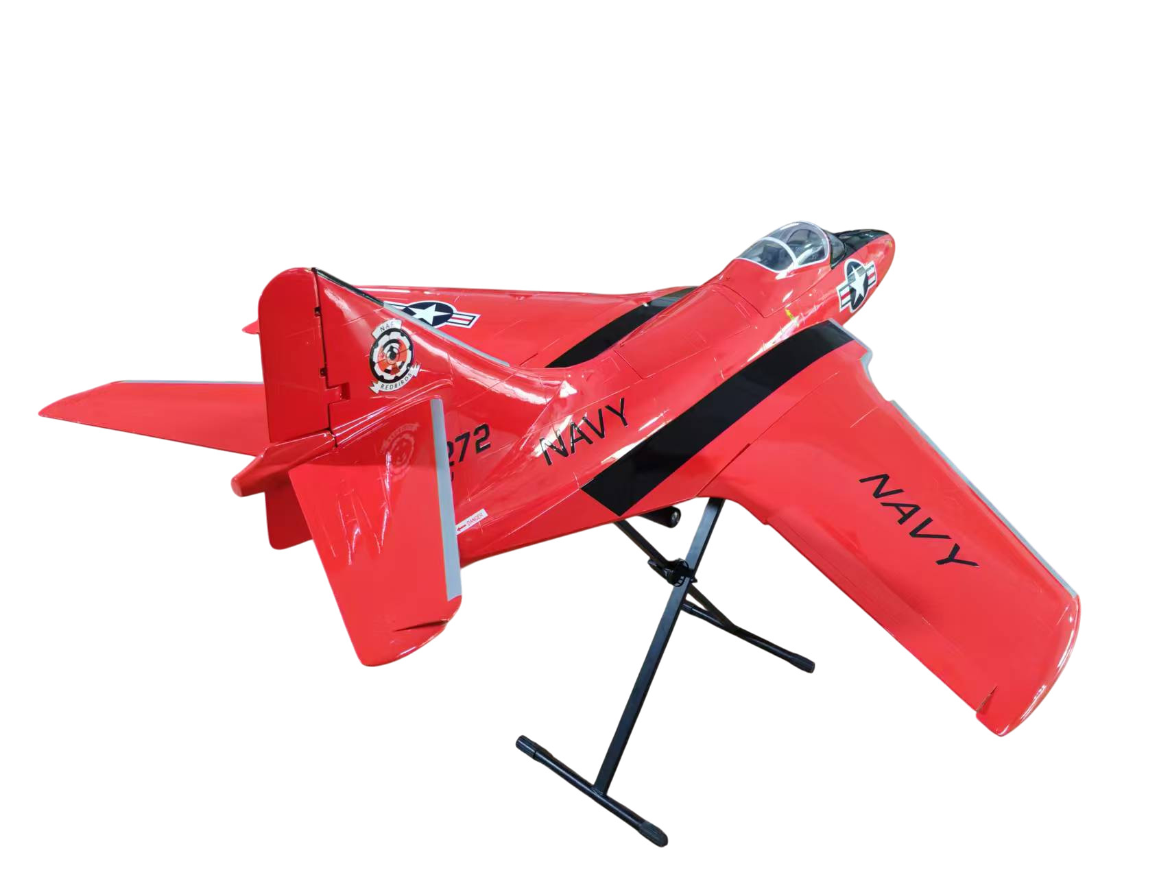 TopRC Model F9F Cougar - Navy RED - Full Composite Turbinen Jet, ARF-Set – Bild 3