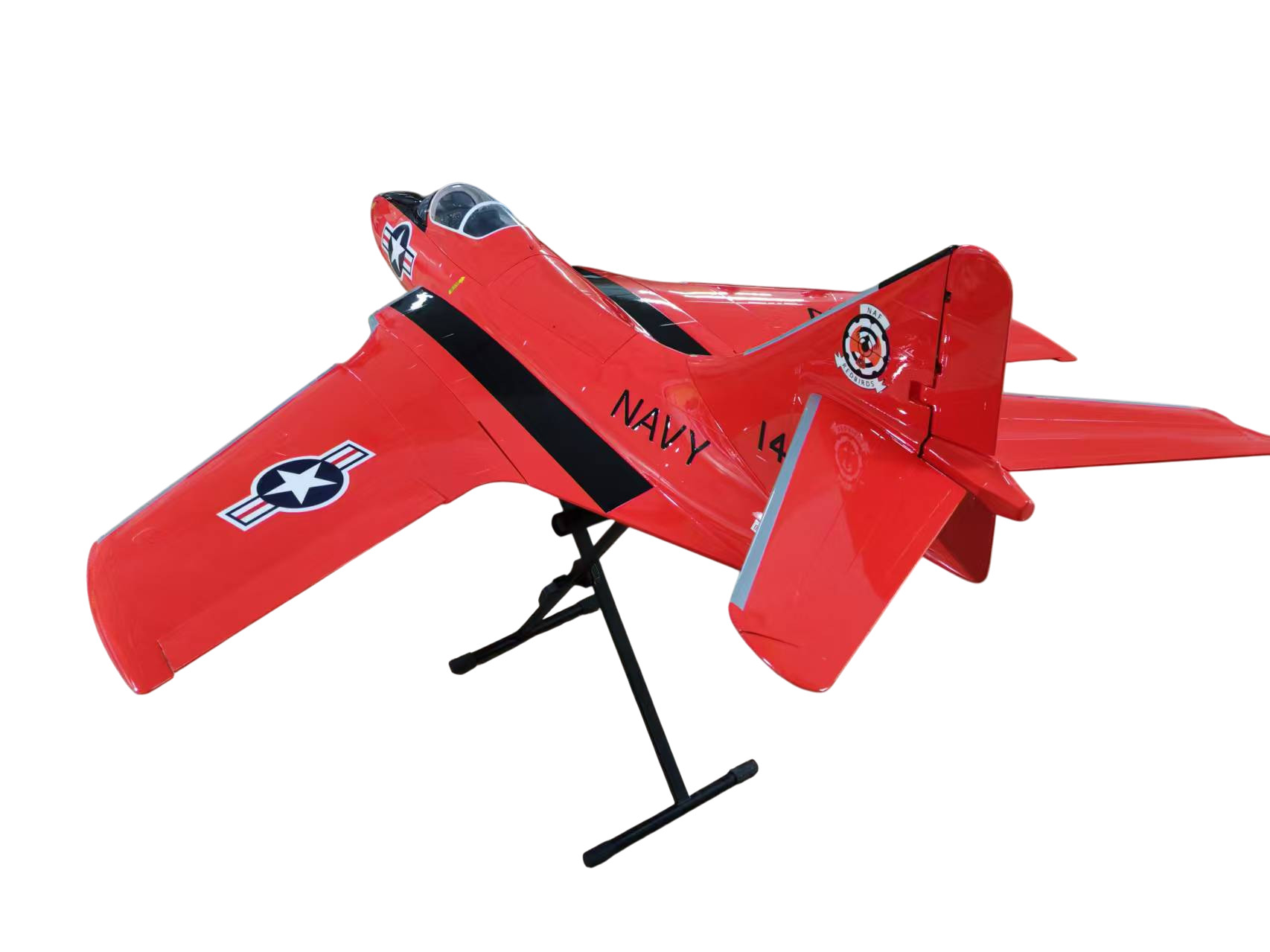 TopRC Model F9F Cougar - Navy RED - Full Composite Turbinen Jet, ARF-Set – Bild 4