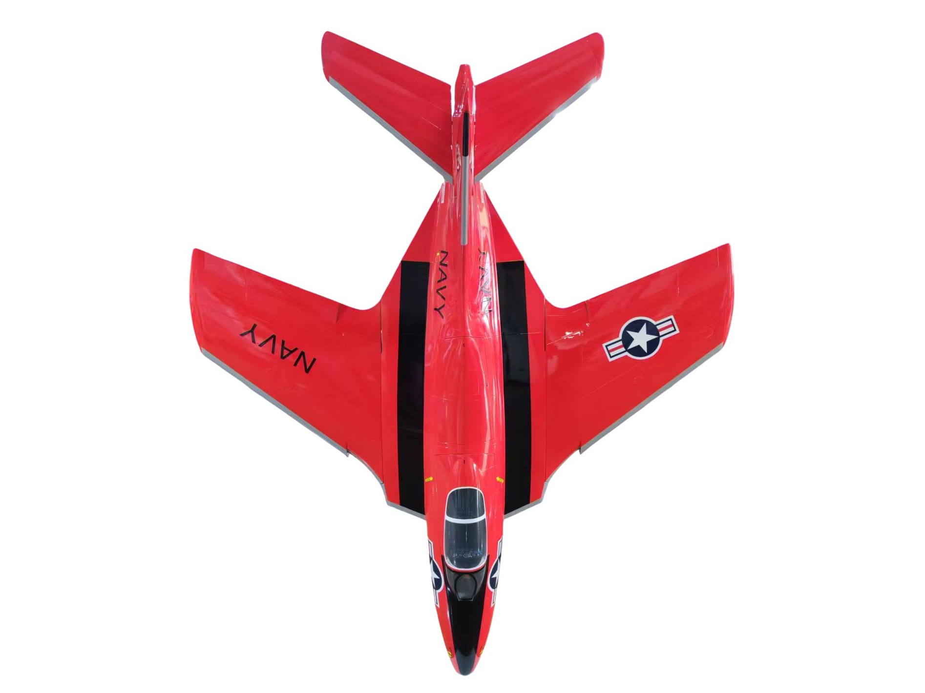 TopRC Model F9F Cougar - Navy RED - Full Composite Turbinen Jet, ARF-Set – Bild 5