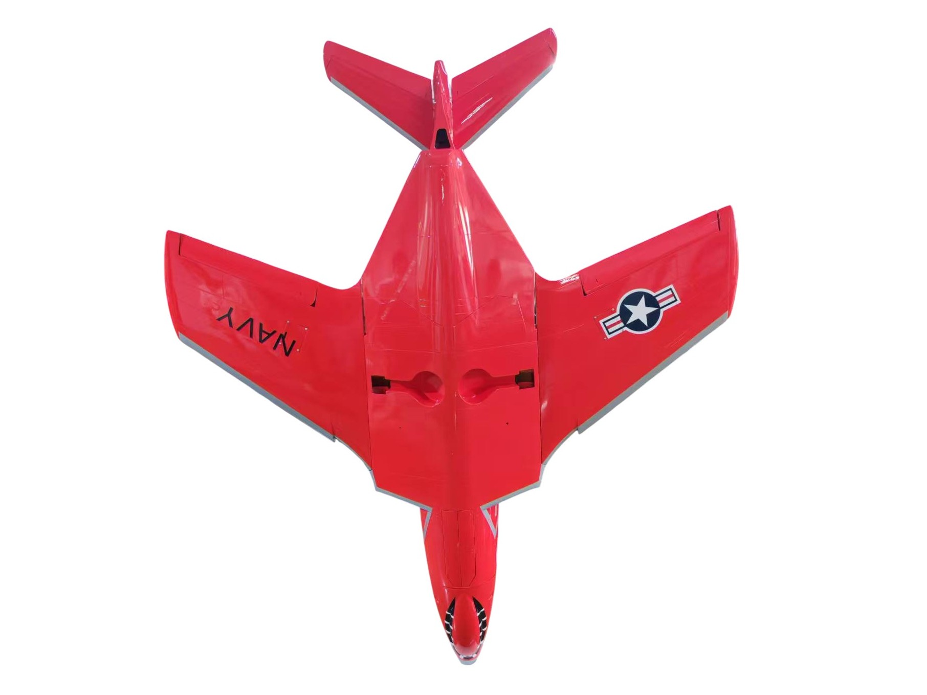TopRC Model F9F Cougar - Navy RED - Full Composite Turbinen Jet, ARF-Set – Bild 6