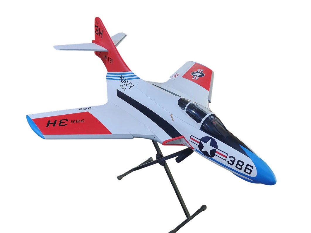TopRC Model F9F Cougar - US Navy VT-23 - Full Composite Turbinen Jet, ARF-Set