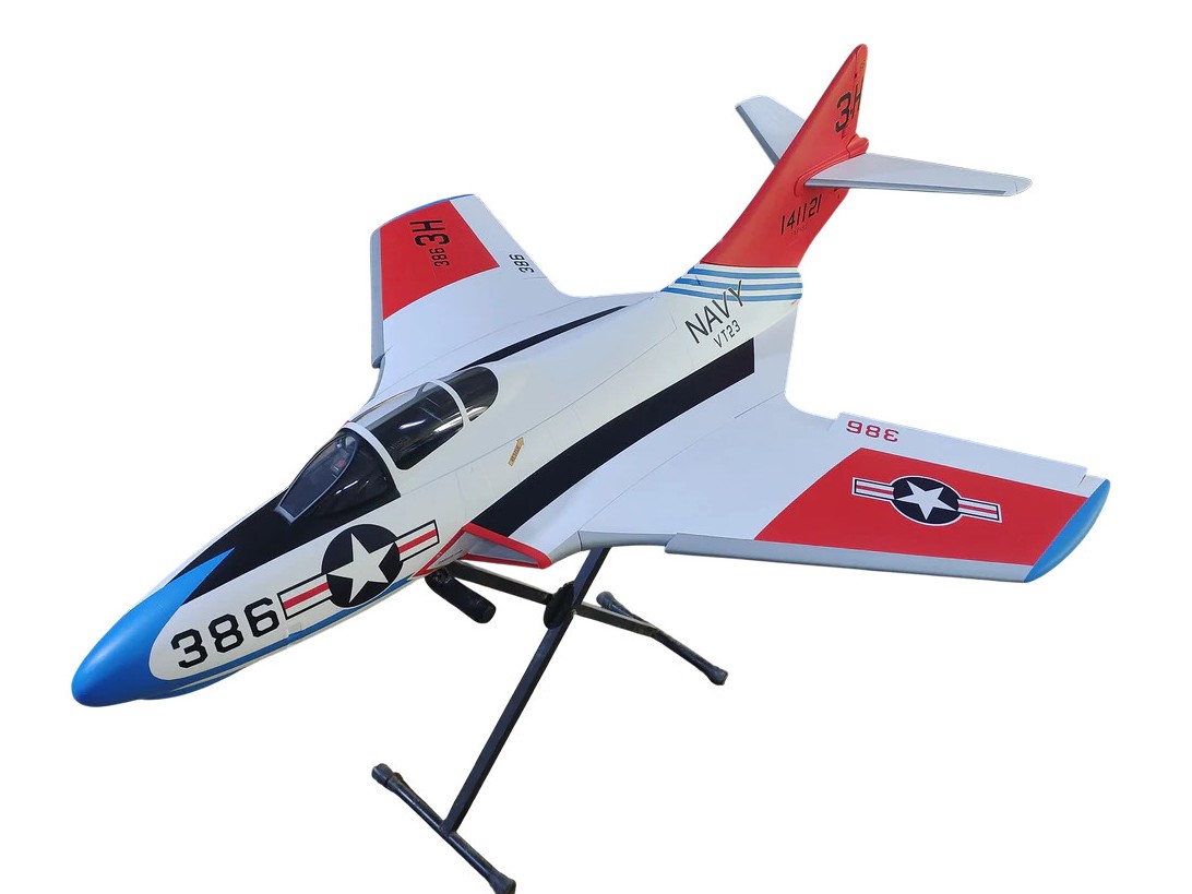 TopRC Model F9F Cougar - US Navy VT-23 - Full Composite Turbinen Jet, ARF-Set – Bild 2