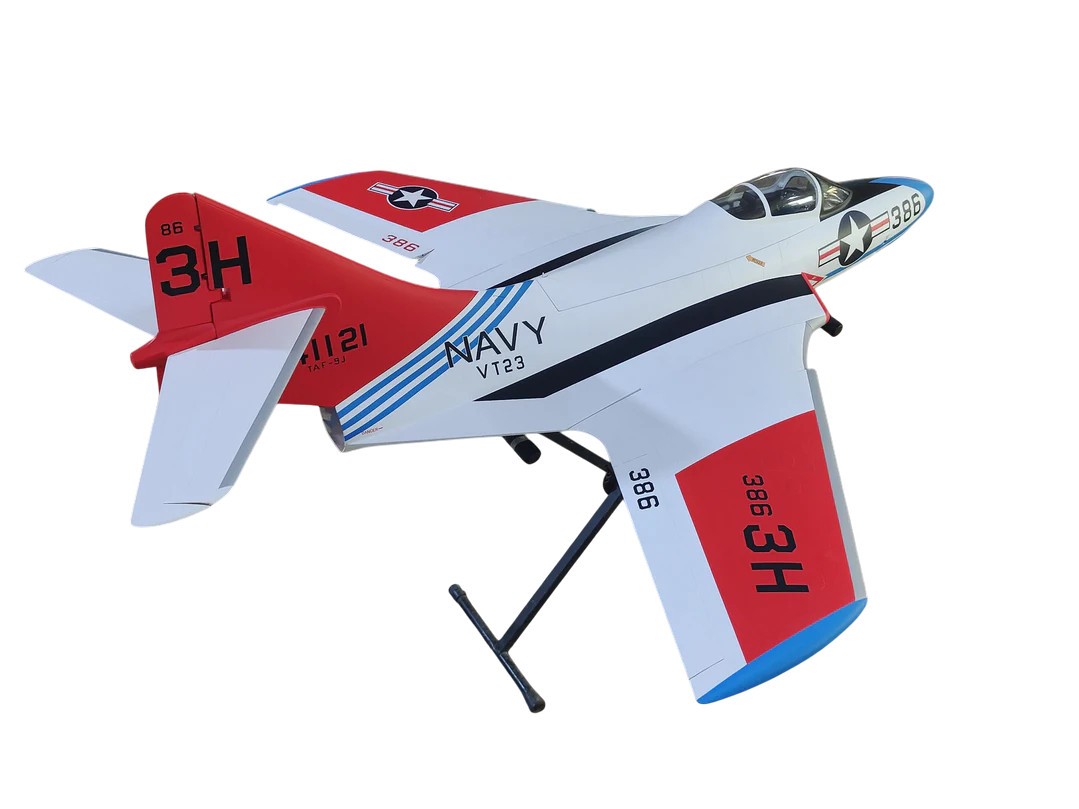 TopRC Model F9F Cougar - US Navy VT-23 - Full Composite Turbinen Jet, ARF-Set – Bild 3