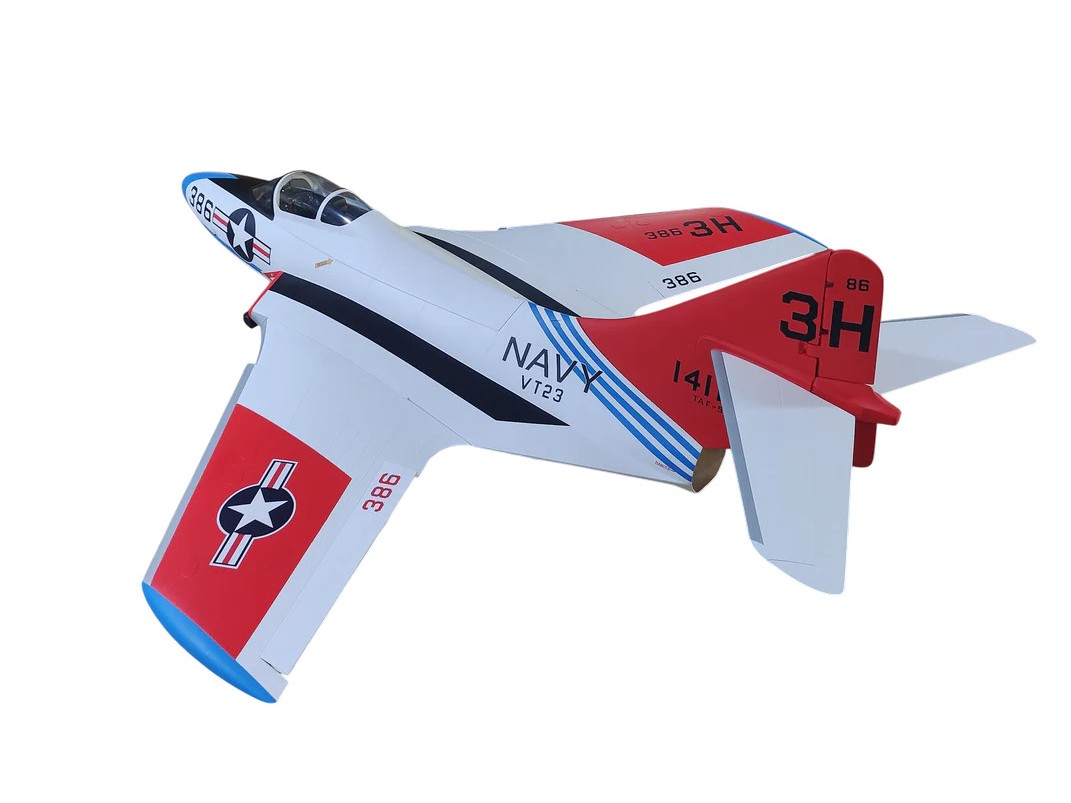 TopRC Model F9F Cougar - US Navy VT-23 - Full Composite Turbinen Jet, ARF-Set – Bild 4