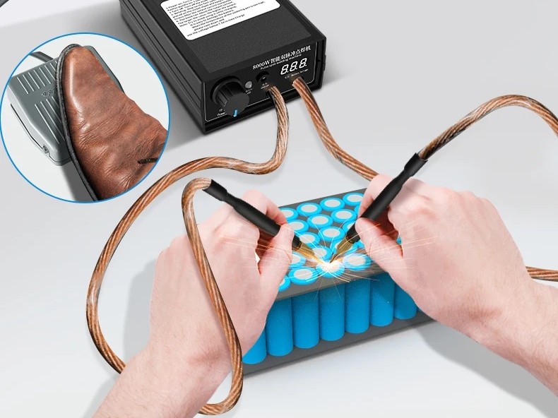 Punktschweissgerät 8000W Spot Welder - tragbare Schweissstation mit Fussschalter – Bild 4