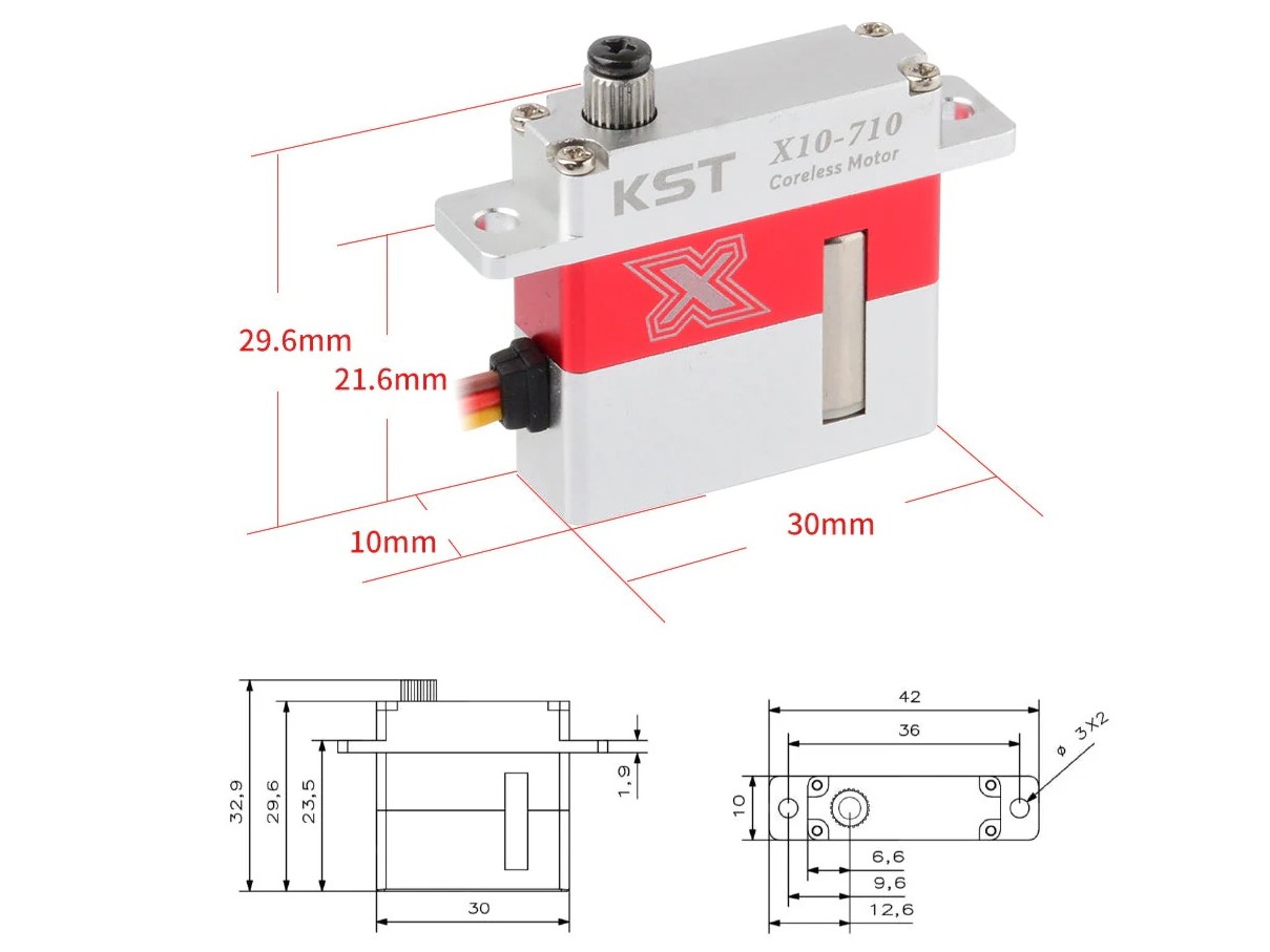 KST Servo X10-710 V8 - MG HV Digital, Alu, 10mm, 7.5kg Stellkraft – Bild 5