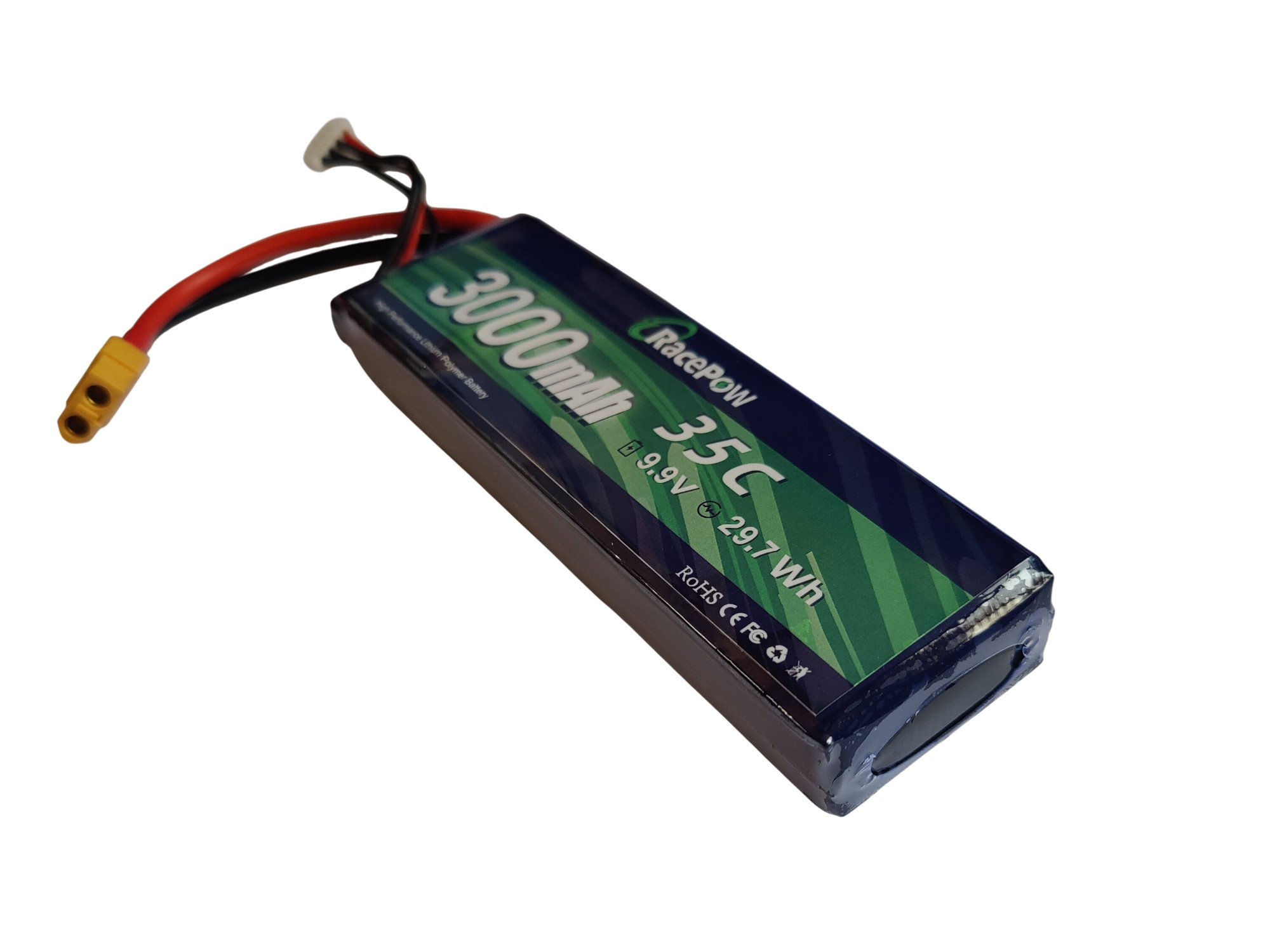 RacePow LiFePo4 Akku 3S / 9.9V - 3000mAh 35C - XT60 – Bild 2