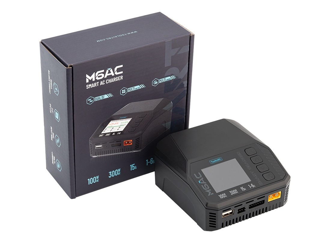 ToolkitRC M6AC Multi Ladegerät - 300W DC / 100W AC - 15A - 1-6S LiPo – Bild 6