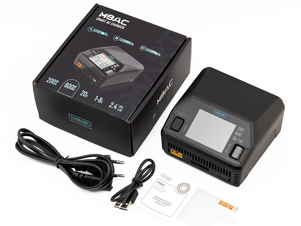 ToolkitRC M8AC Multi Ladegerät - 600W DC / 200W AC - 20A - 1-8S LiPo – Bild 6