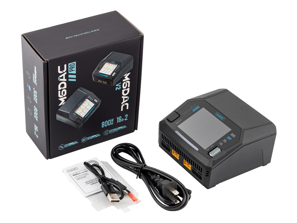 ToolkitRC M6DAC Pro Dual Ladegerät - 800W DC / 300W AC - 1-6S LiPo – Bild 5