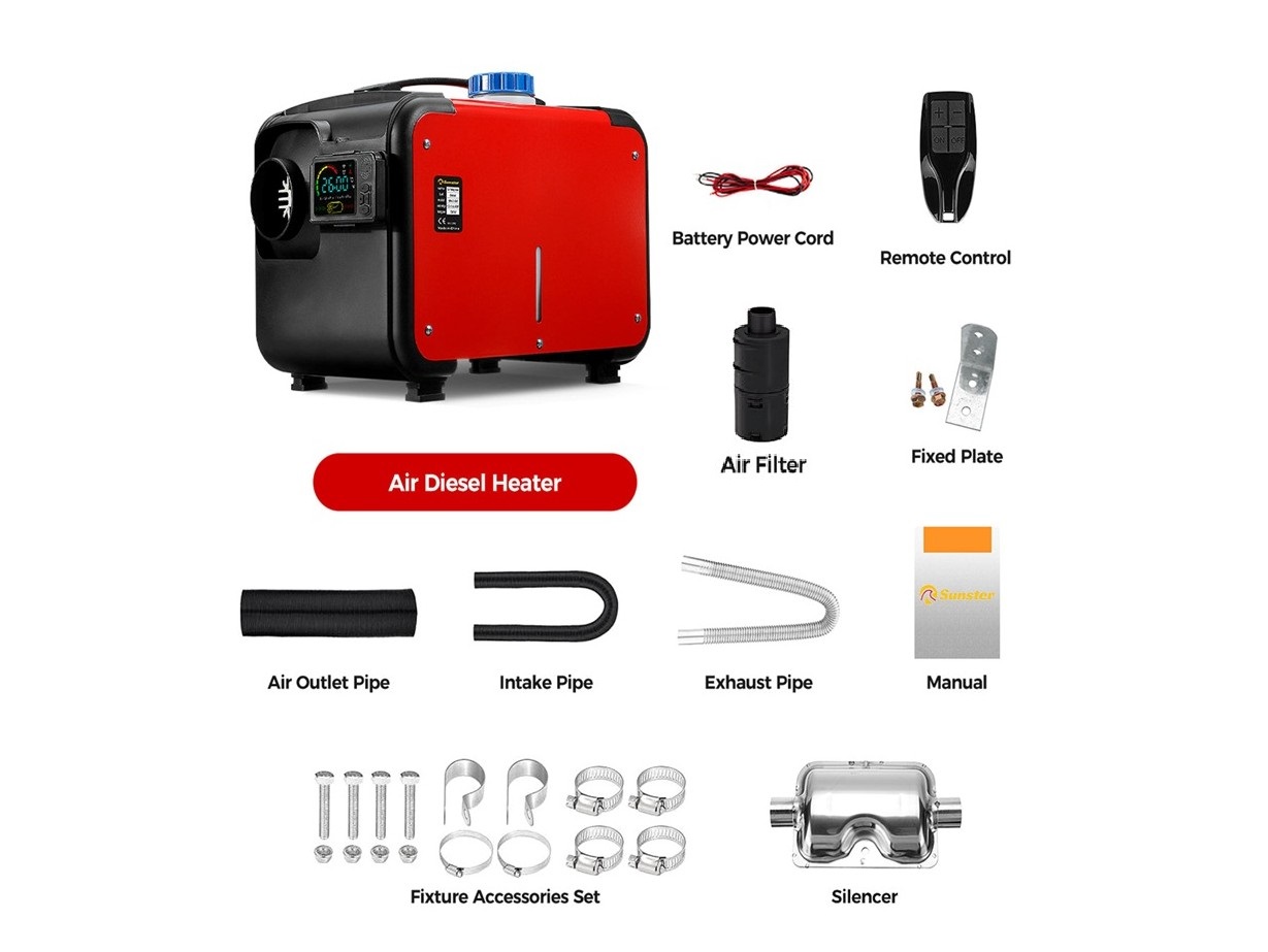 Diesel Standheizung - 8kW 12V mit Bluetooth - All-in-One, baugleich Vevor – Bild 6