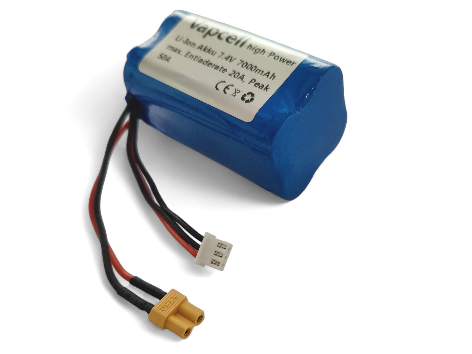Vapcell Li-Ion Akku 18650 M35 - 2S / 7.4V, 7000mAh - XT30 – Bild 2