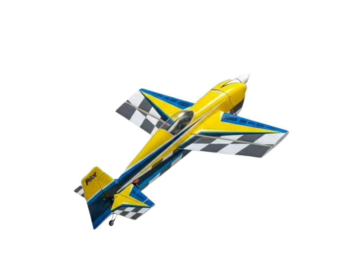 Edge 540 39" Elektro, Spw 965mm, ARF-Set, Gelb/Blau PILOT-RC – Bild 3