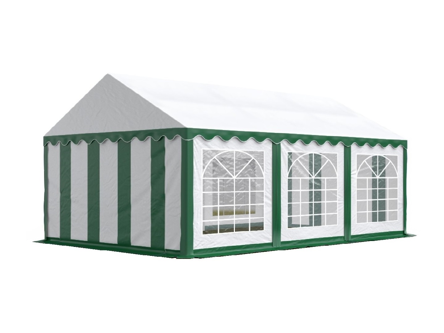 HEBU-Tent - Profi PVC Partyzelt 5x6 m grün