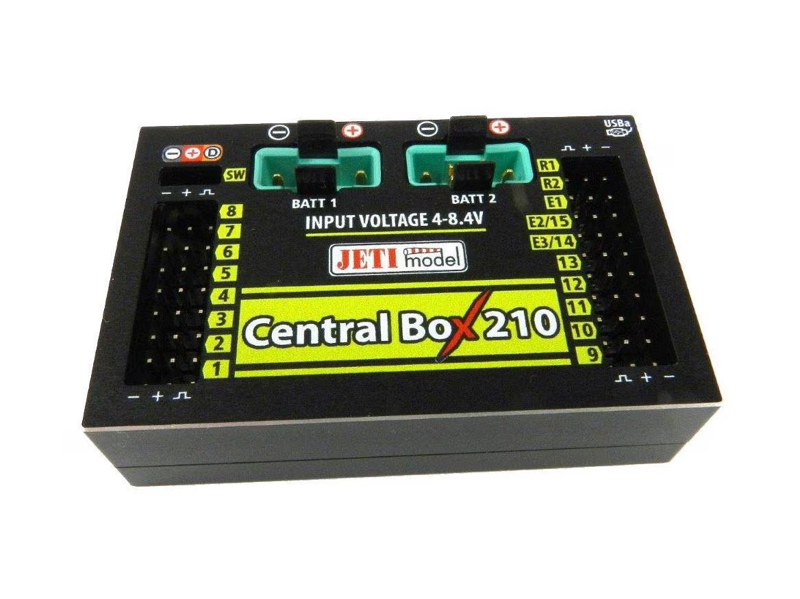 Jeti Akkuweiche Central Box 210 + 2x Rsat2 + RCSW – Bild 2