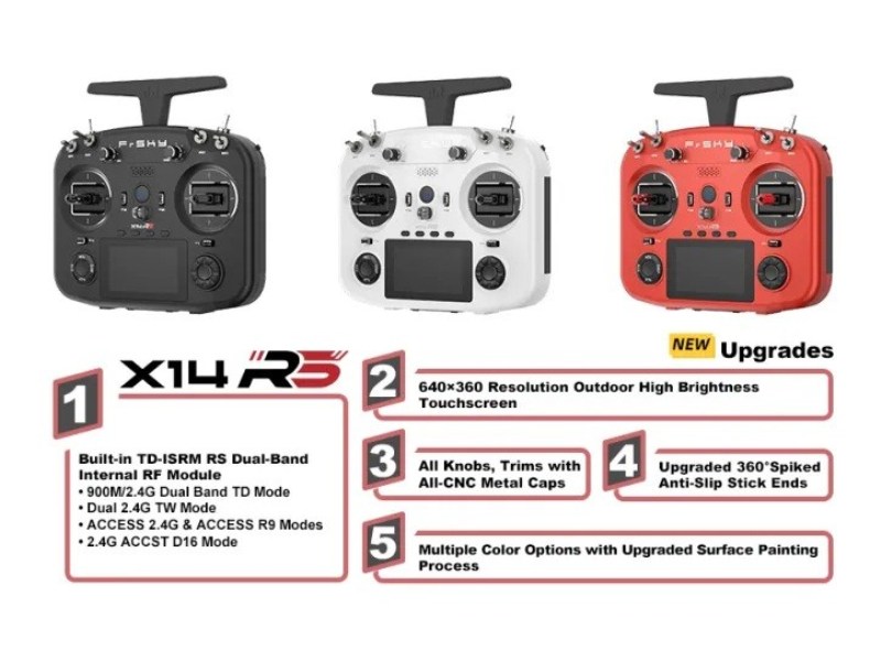 FrSky TWIN X14RS - Porcelain White - Sender 2.4Ghz - mit Akku – Bild 5