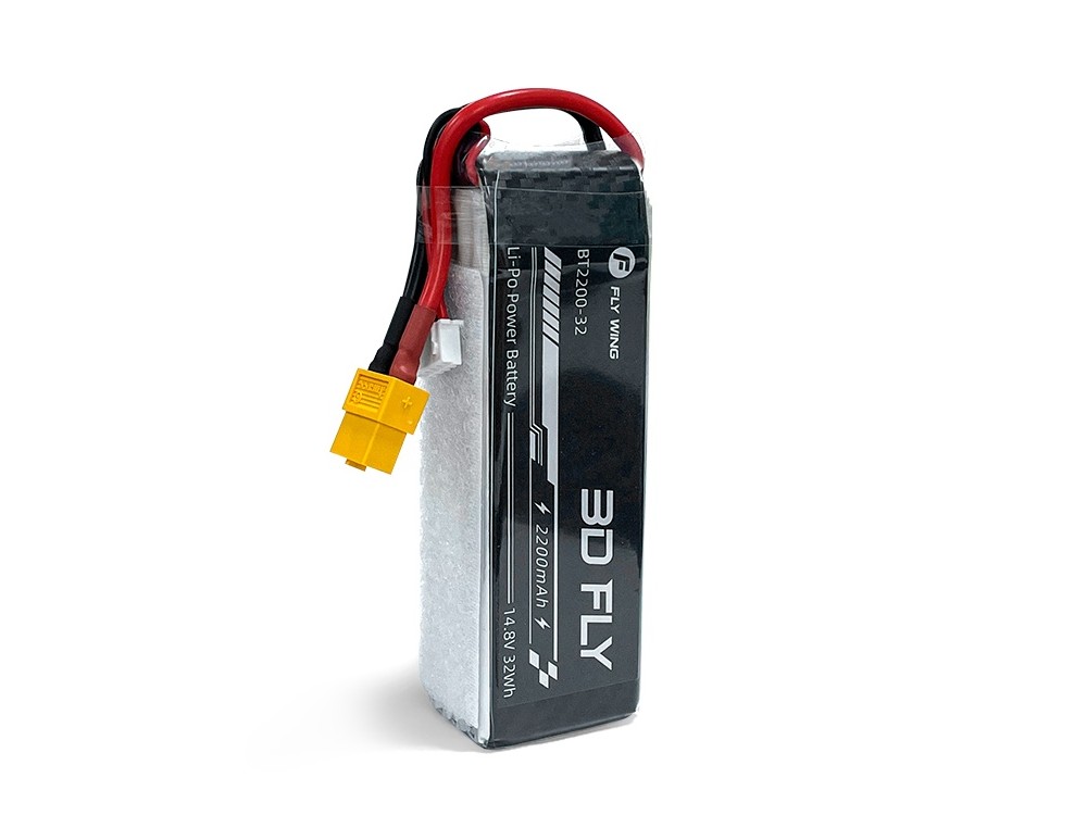 FLY WING LiPo Akku 4S / 14.8V, 2200mAh - XT60 - 3D Fly - BT2200-32 – Bild 2