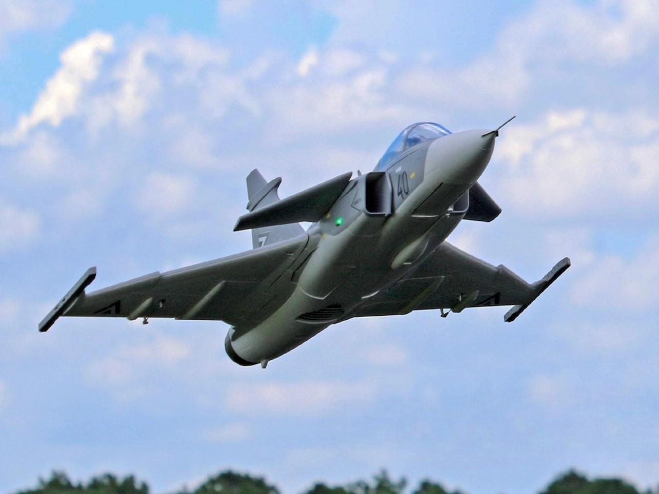 JAS-39 Gripen, 80mm EDF, Spw 882mm, ARF Plus, Freewing – Bild 2