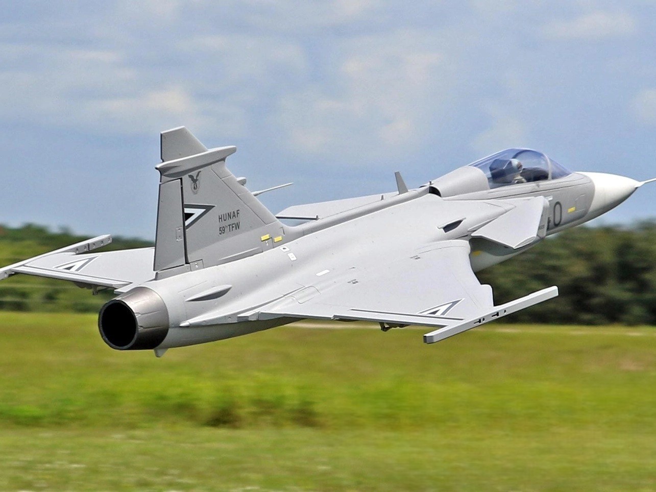 JAS-39 Gripen, 80mm EDF, Spw 882mm, ARF Plus, Freewing – Bild 4