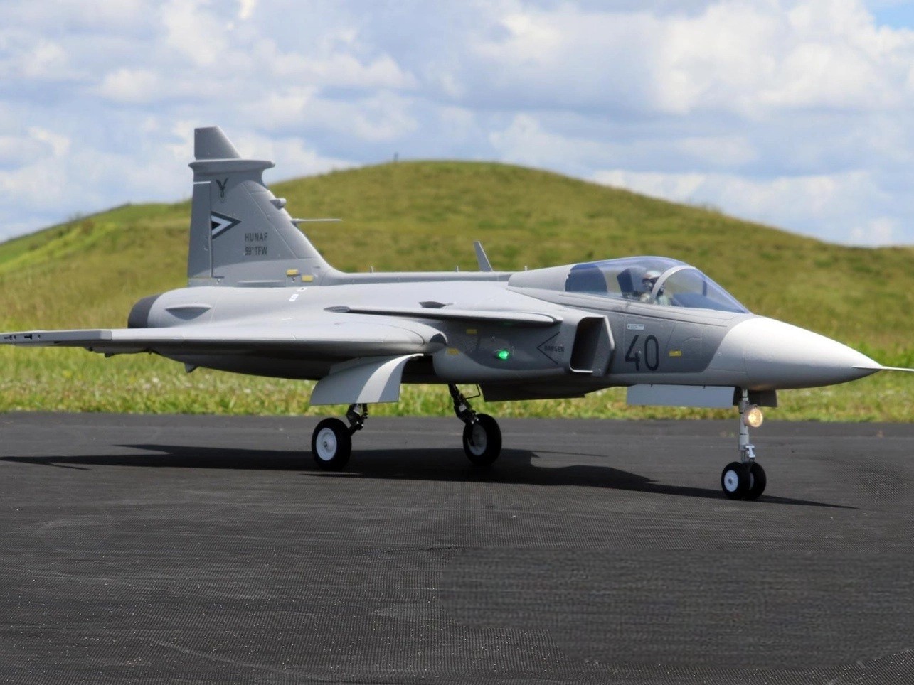 JAS-39 Gripen, 80mm EDF, Spw 882mm, ARF Plus, Freewing – Bild 5