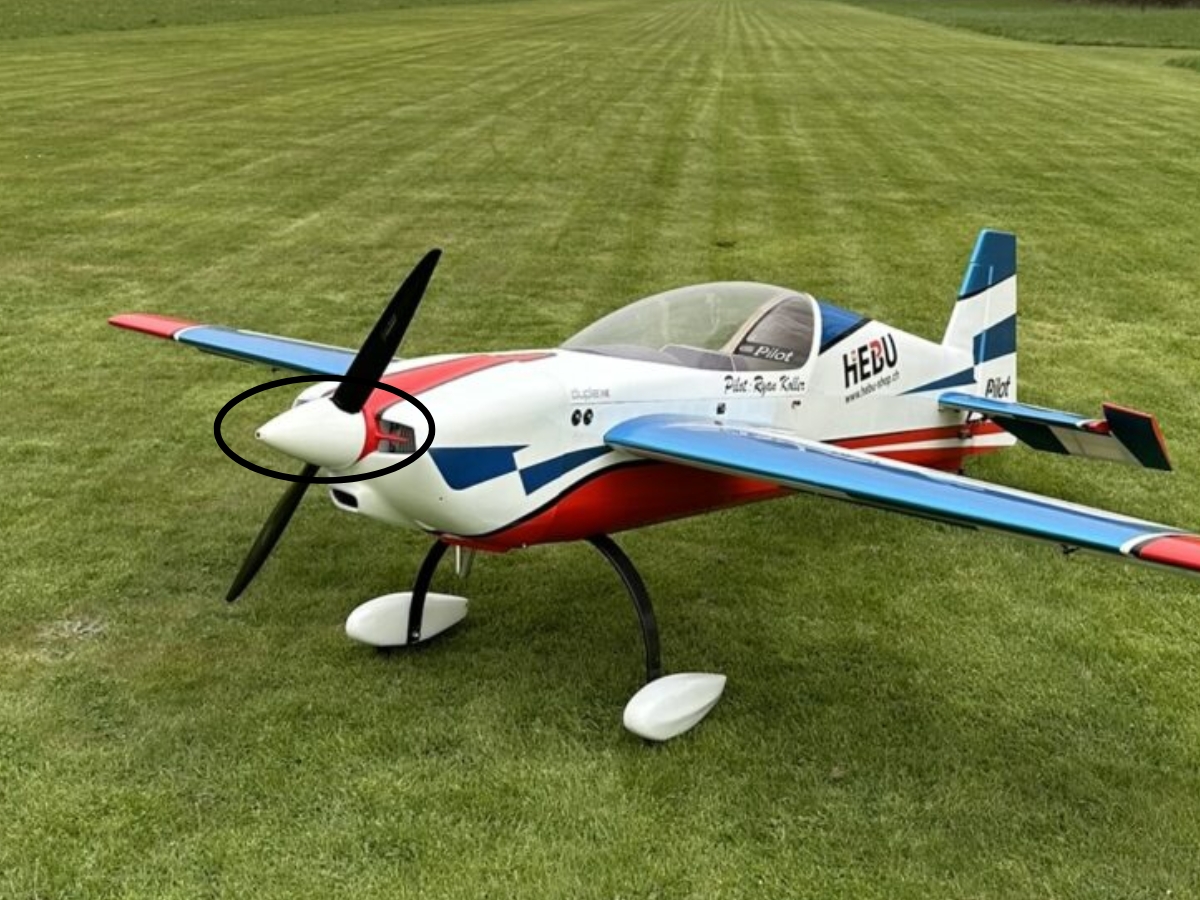 Spinner Carbon 4,5" weiss zu Extra- NG V1-103 - 02, Spw 2600mm, PILOT-RC