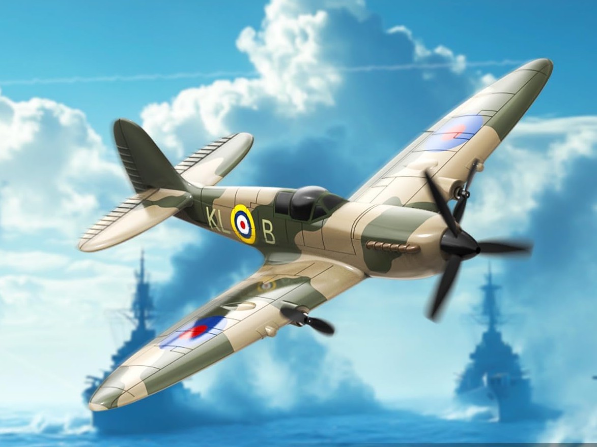 Spitfire - 3-Kanal, Spw 400mm, RTF Komplett Set mit Gyro von Volantex – Bild 2