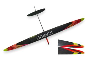 Voll CFK F5J Elektrosegler Icarus X-Tail, Spw 2500mm, RCRCM