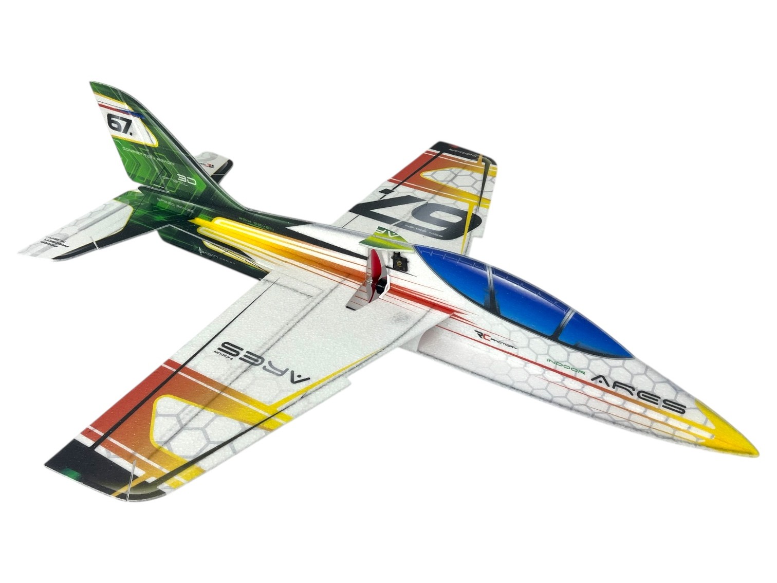 ARES Indoor - green - Spw 870mm - EPP Kit von RC-Factory / Krill Aircraft