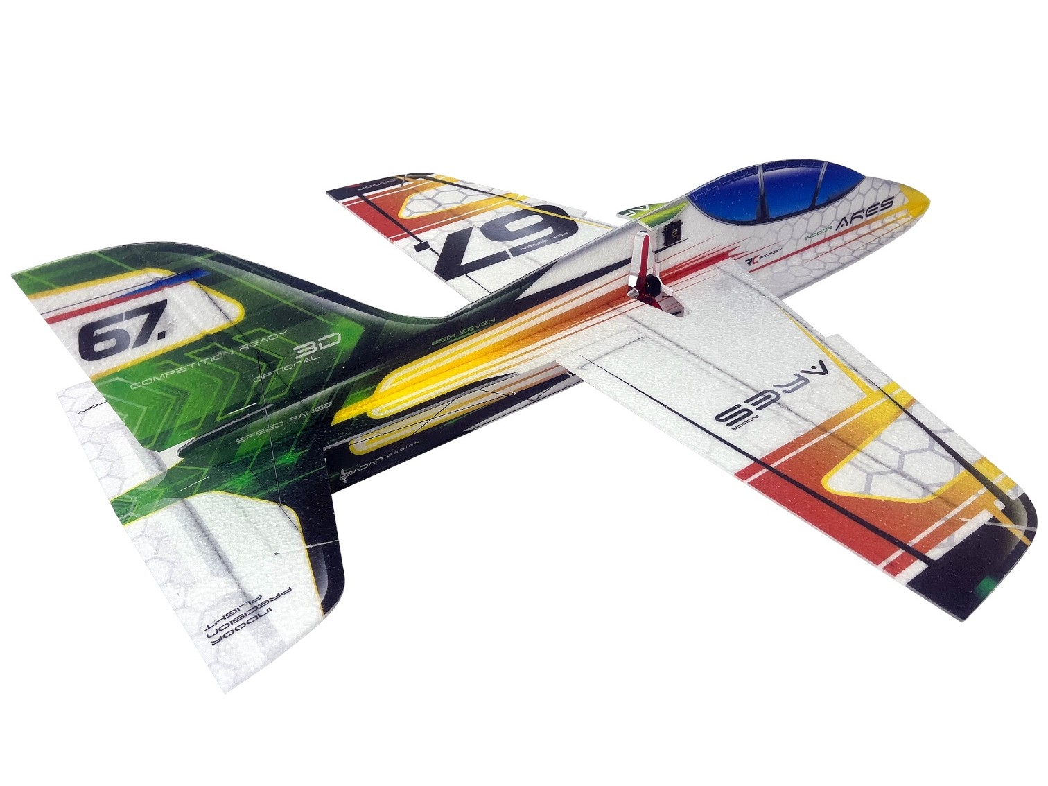 ARES Indoor - green - Spw 870mm - EPP Kit von RC-Factory / Krill Aircraft – Bild 2
