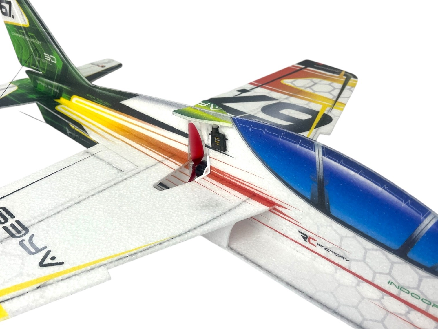 ARES Indoor - green - Spw 870mm - EPP Kit von RC-Factory / Krill Aircraft – Bild 3