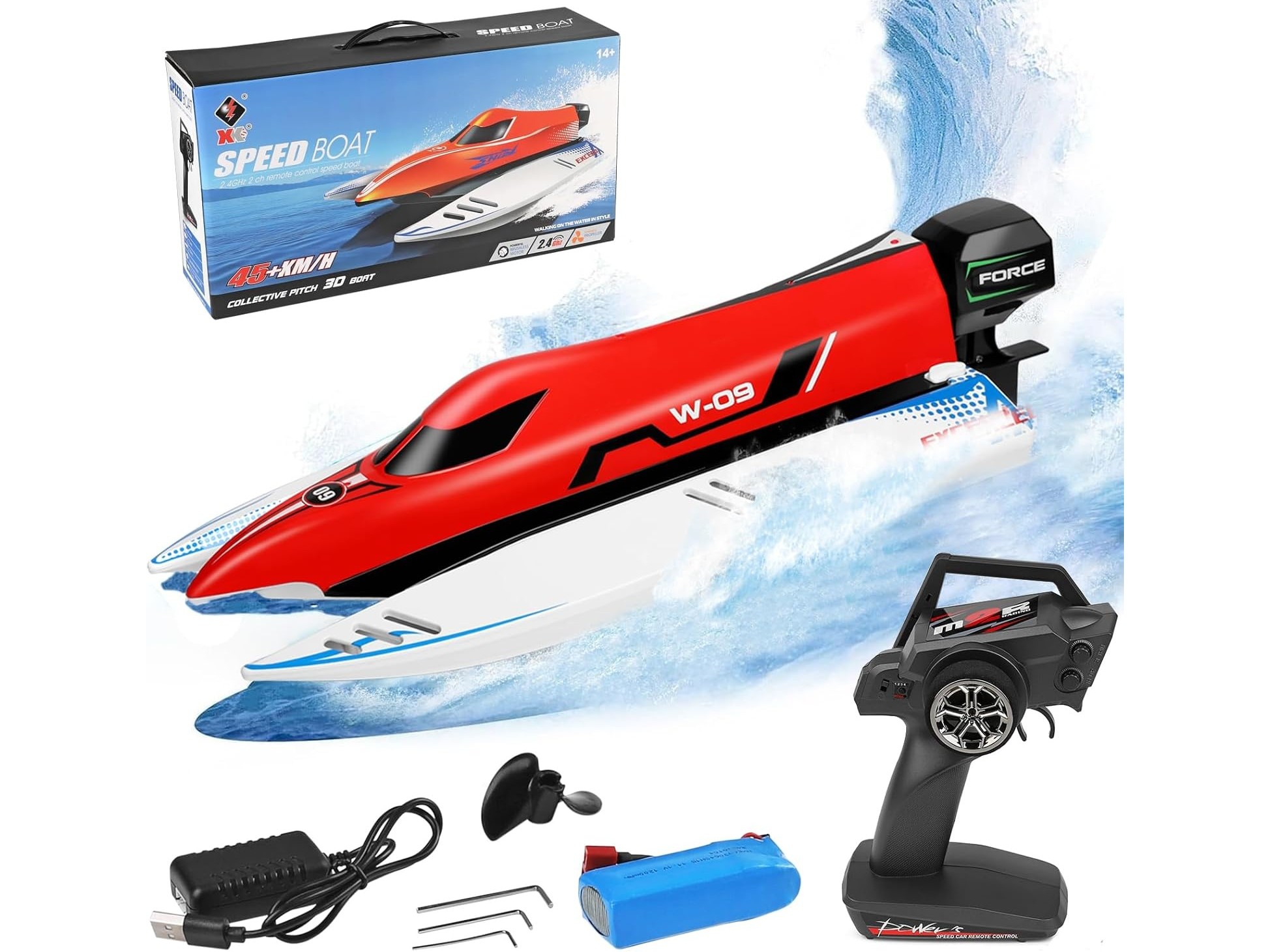 WLToys WL915-A RC Rennboot Katamaran Speed Boat - RTR-Set – Bild 5