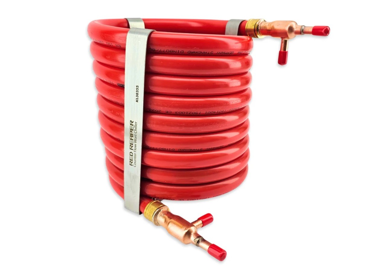 Kegland Red Reaper Counter Flow Chiller /Bierkühler 9.5mm duotight kompatibel