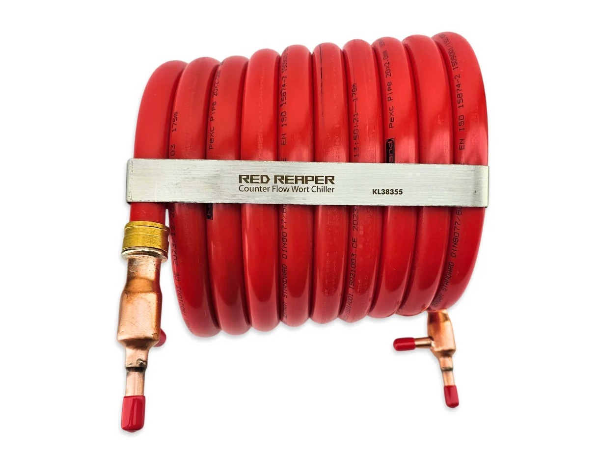 Kegland Red Reaper Counter Flow Chiller /Bierkühler 9.5mm duotight kompatibel – Bild 2