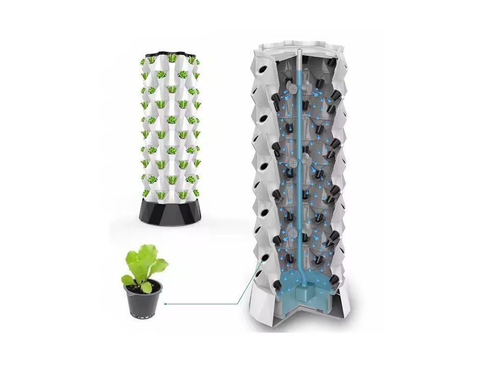 Hydroponik Pineapple Turm Tropfsystem - 8 Etagen für Gärtnern auf neuem Level – Bild 3