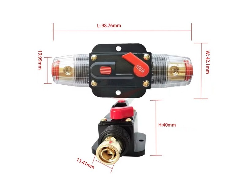 Sicherungsautomat 12V / 24V - 20A Sicherung für Elektro-Quads und Fahrzeuge – Bild 3