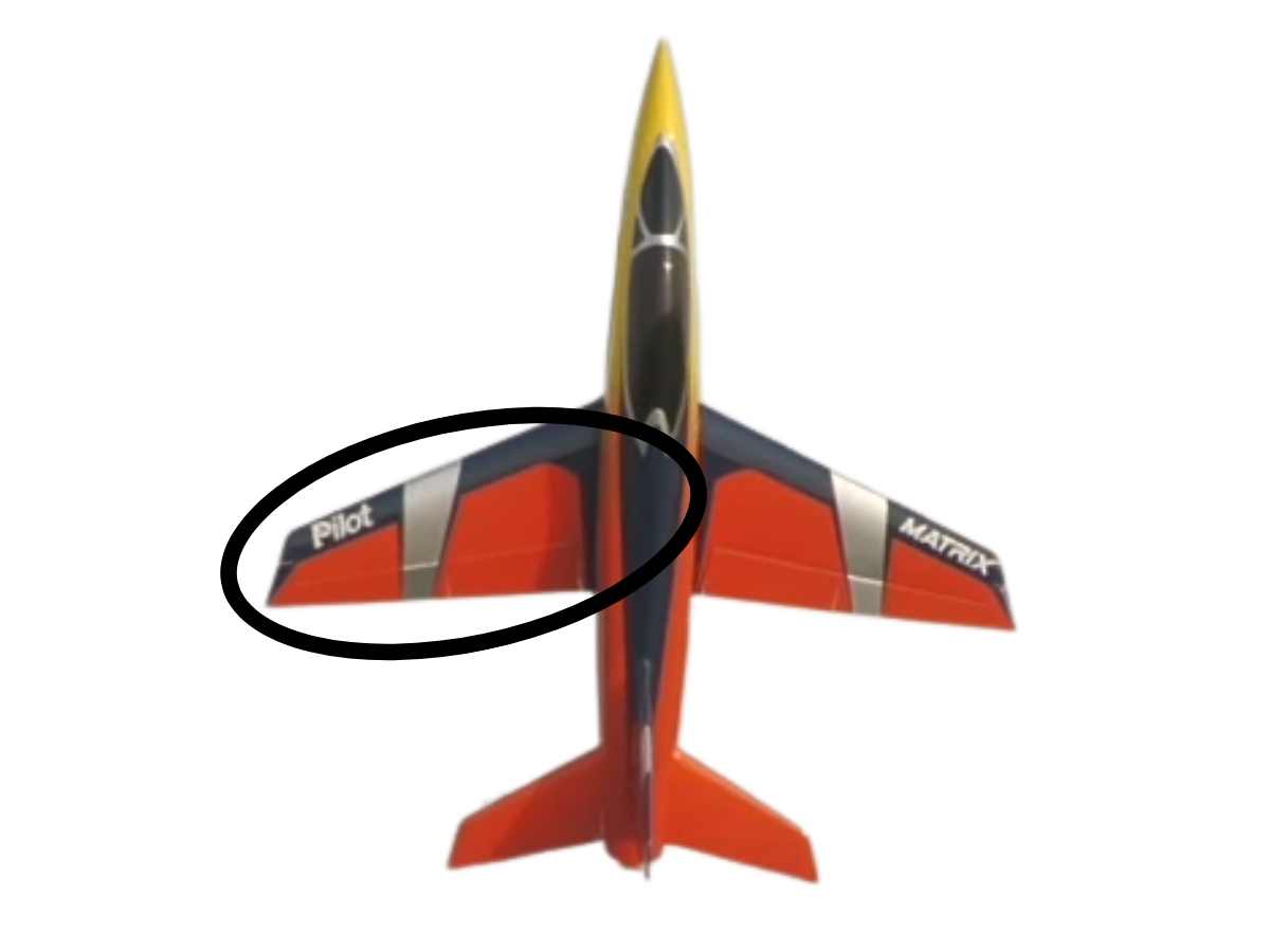 Tragfläche links zu Matrix 2.8m Schema 02, Spw 2549mm, Pilot-RC