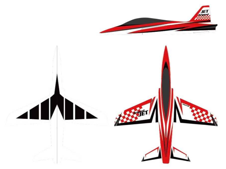 Full Composite Brigand Bandit Sport, Spw 1750mm - Ready for Turbine - AF-Models – Bild 4