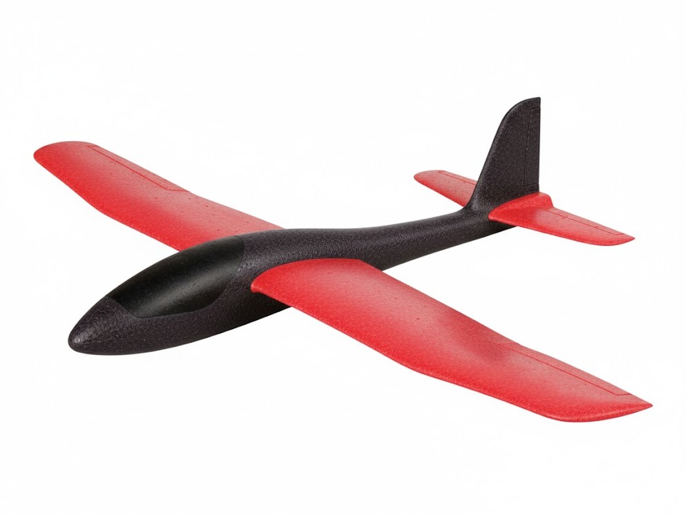 Wurfgleiter / Segler ODIN SCHWARZ / ROT 870 - Spw 870mm aus EPP – Bild 2