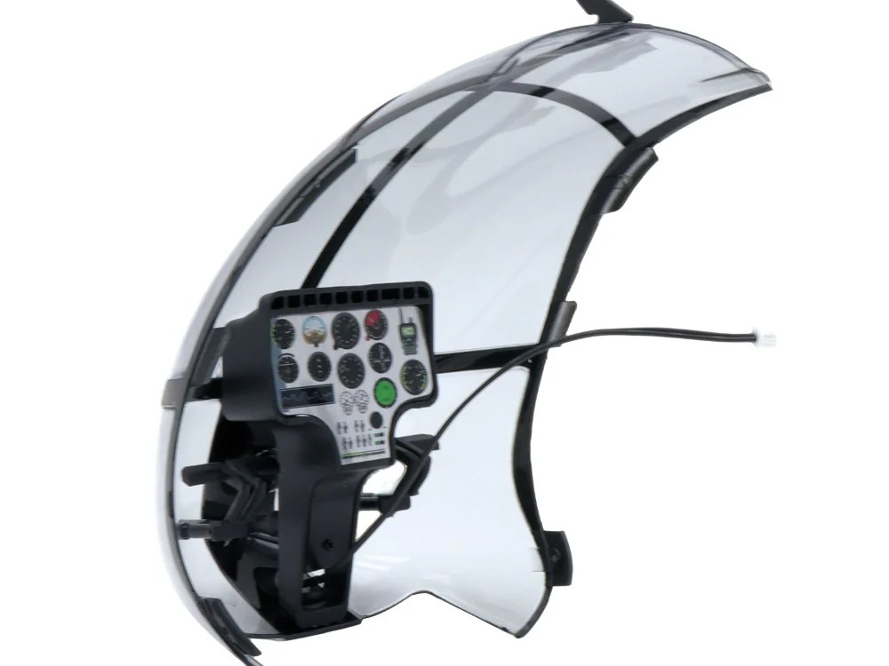 Kabinenhaube mit Cockpit zu Scale Helicopter F119S MD500 - U.S: Army – Bild 2