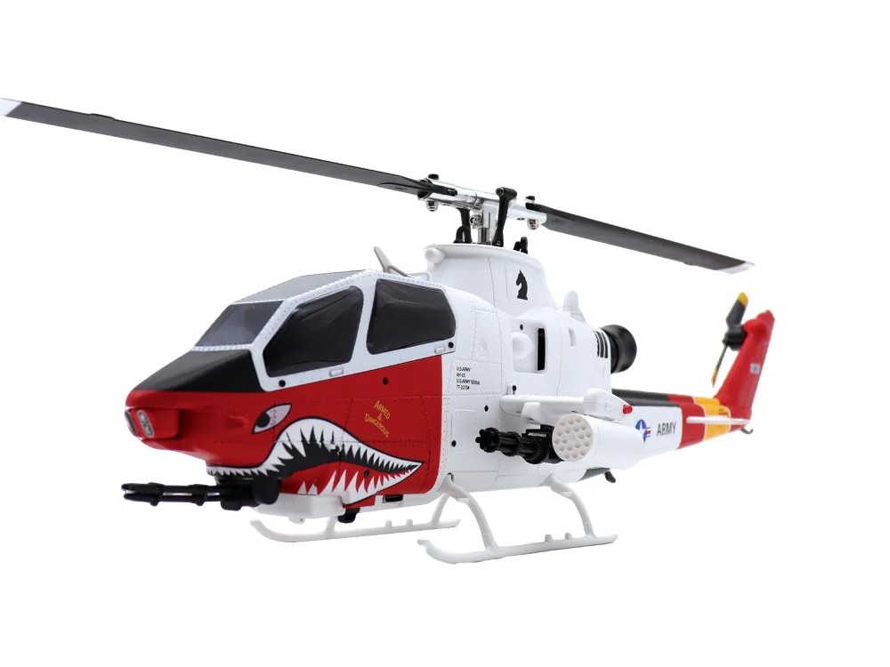 Scale Helicopter AH-1 Cobra - rot weiss - 6-Achs Gyro - GPS RTF-Set – Bild 2