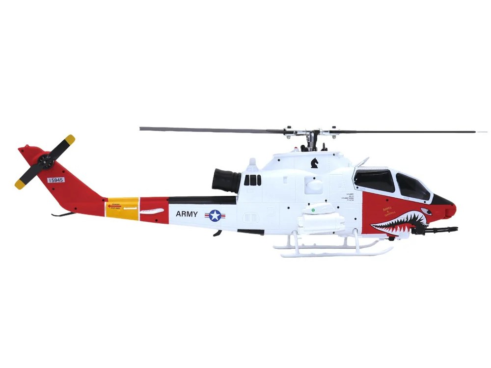 Scale Helicopter AH-1 Cobra - rot weiss - 6-Achs Gyro - GPS RTF-Set – Bild 3