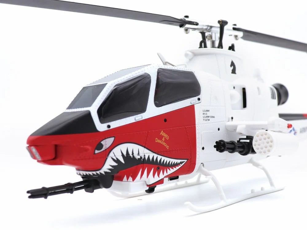 Scale Helicopter AH-1 Cobra - rot weiss - 6-Achs Gyro - GPS RTF-Set – Bild 6