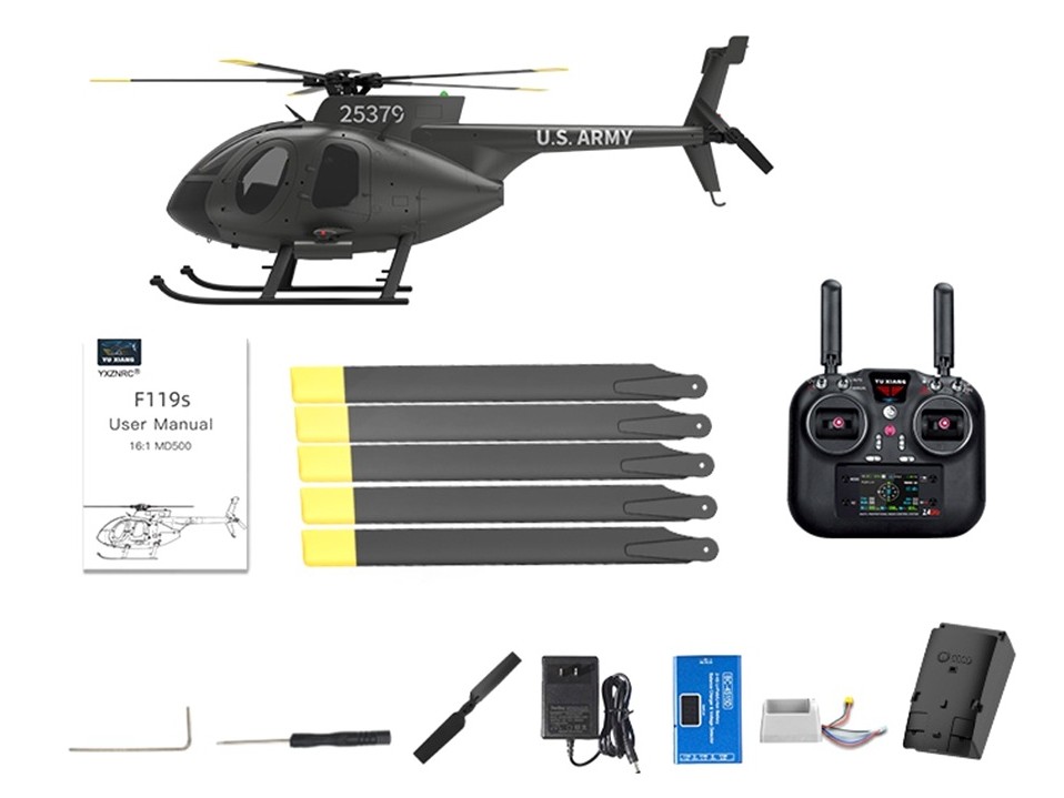 Scale Helicopter MD500 - U.S ARMY - 6-Achs Gyro - GPS RTF-Set – Bild 4